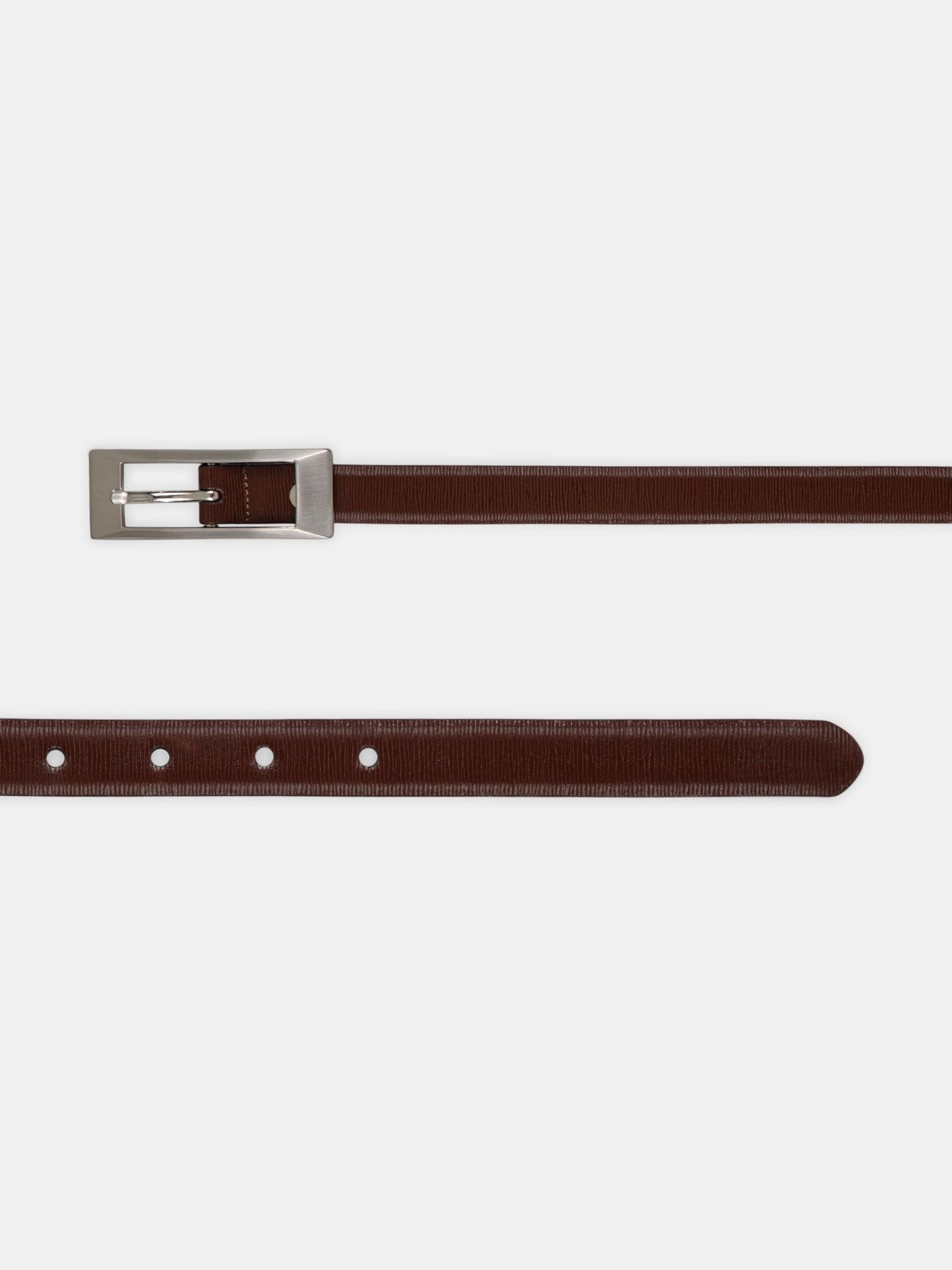 Striped Pattern Ladies Belt LBSB-2228 BN Brown