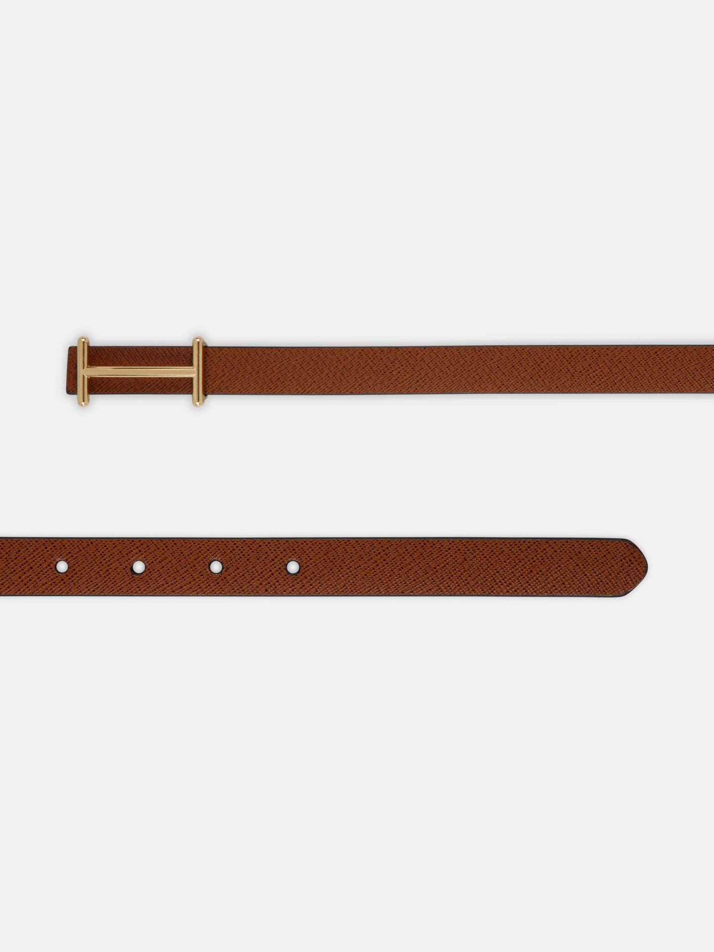 Saffiano Ladies Belt LBSB-2266 G Tan