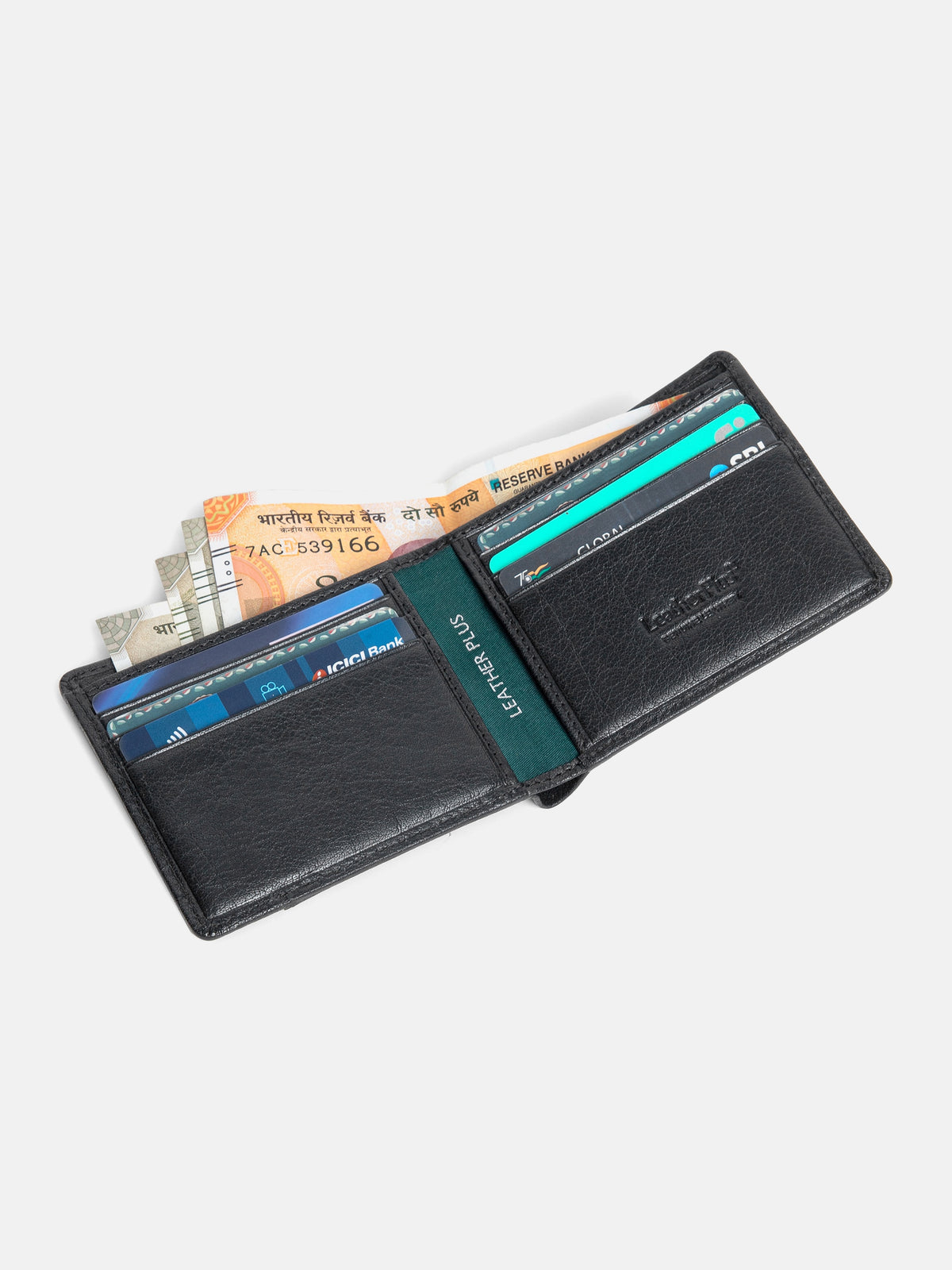 Geometric Leather Wallet