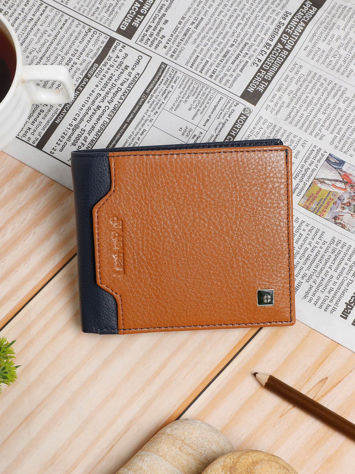 Textured Leather Wallet