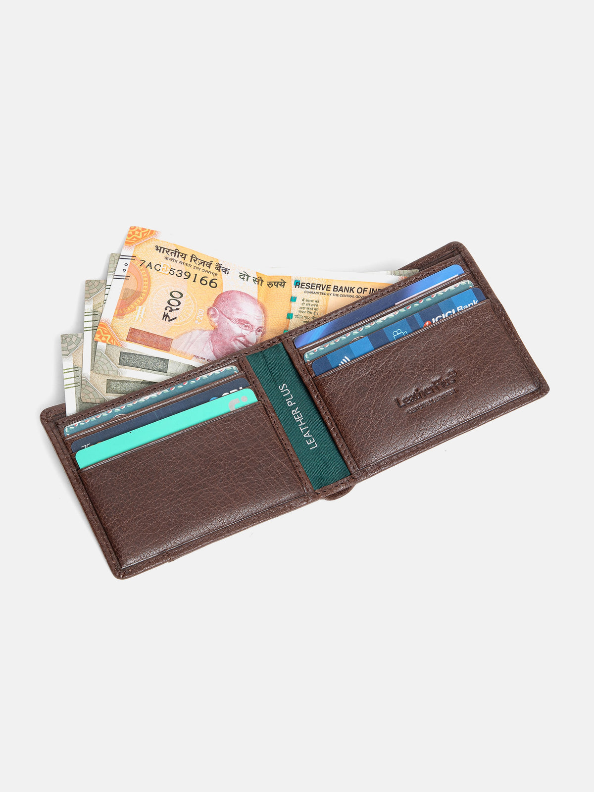 Geometric Leather Wallet