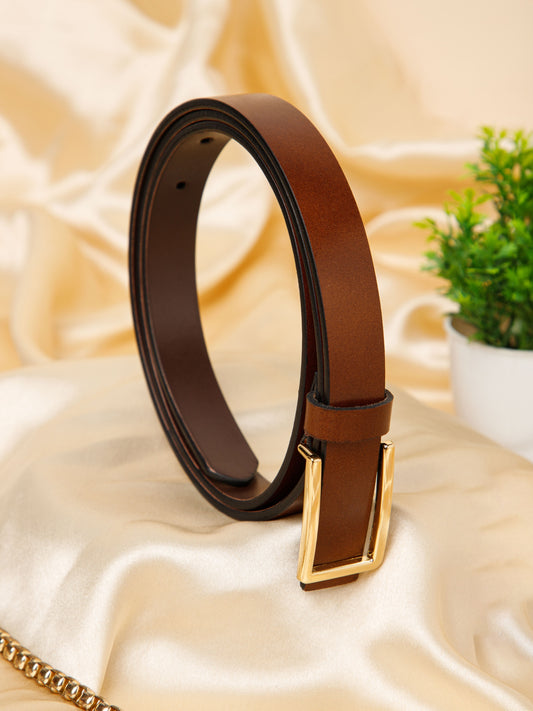 Threadless Ladies Belt LBSB-2253 G Tan
