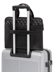Quilted Leather Laptop Bag
