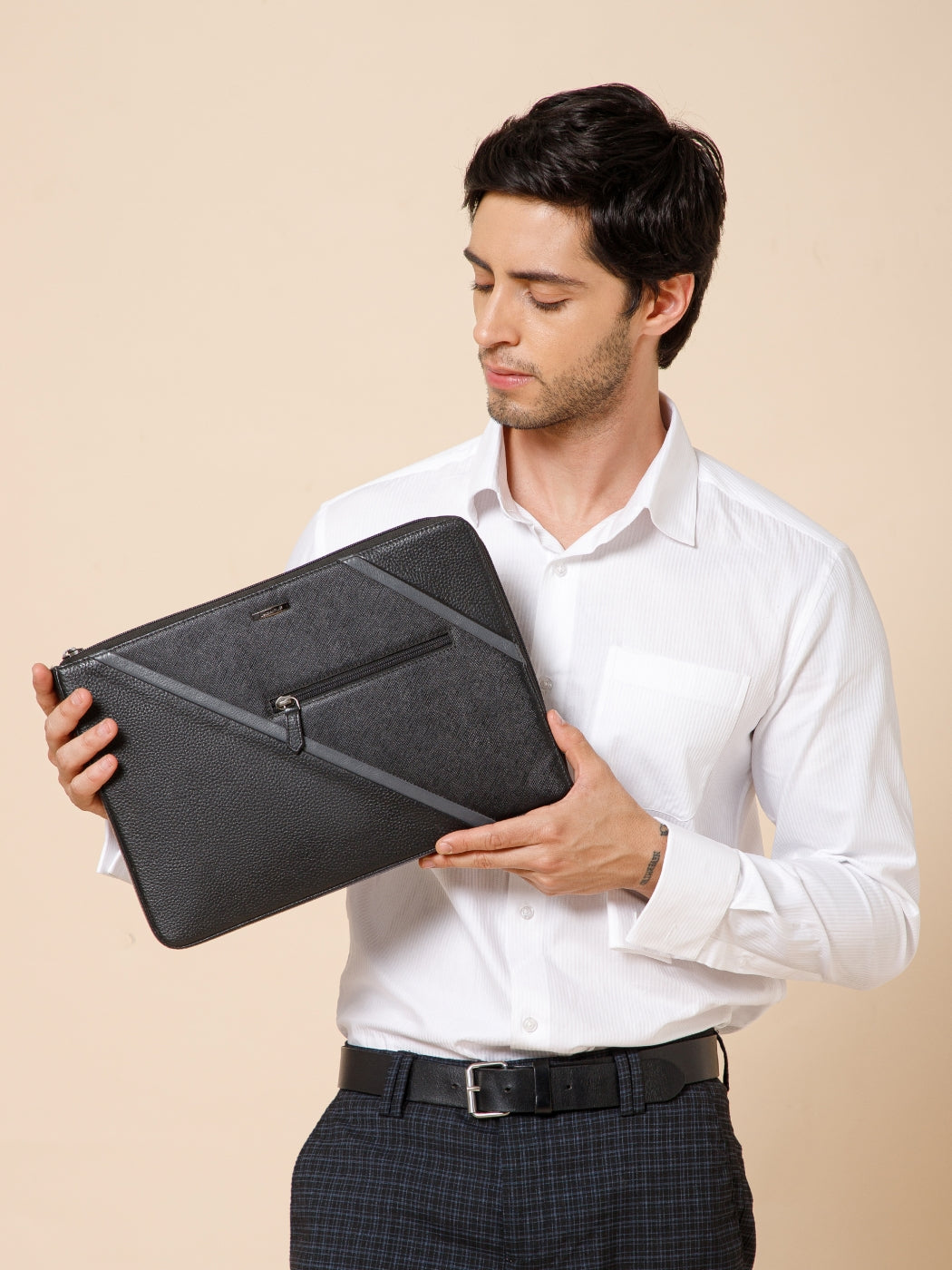 Variegated Leather Laptop Sleeve