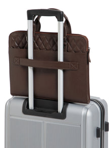 Quilted Leather Laptop Bag