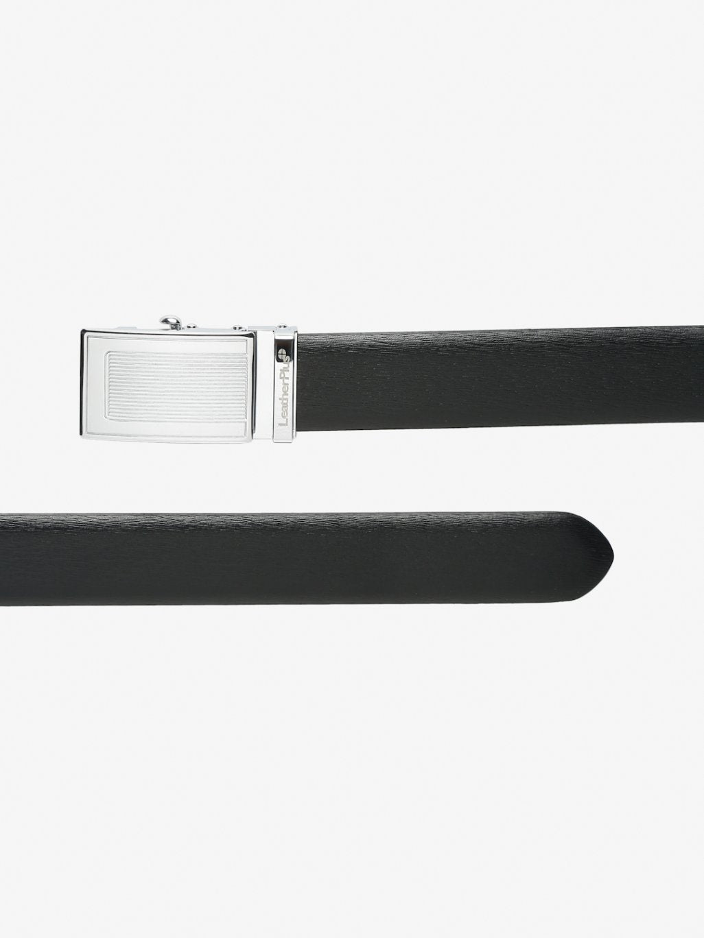 Plus Size Polished Autolock Leather Belt