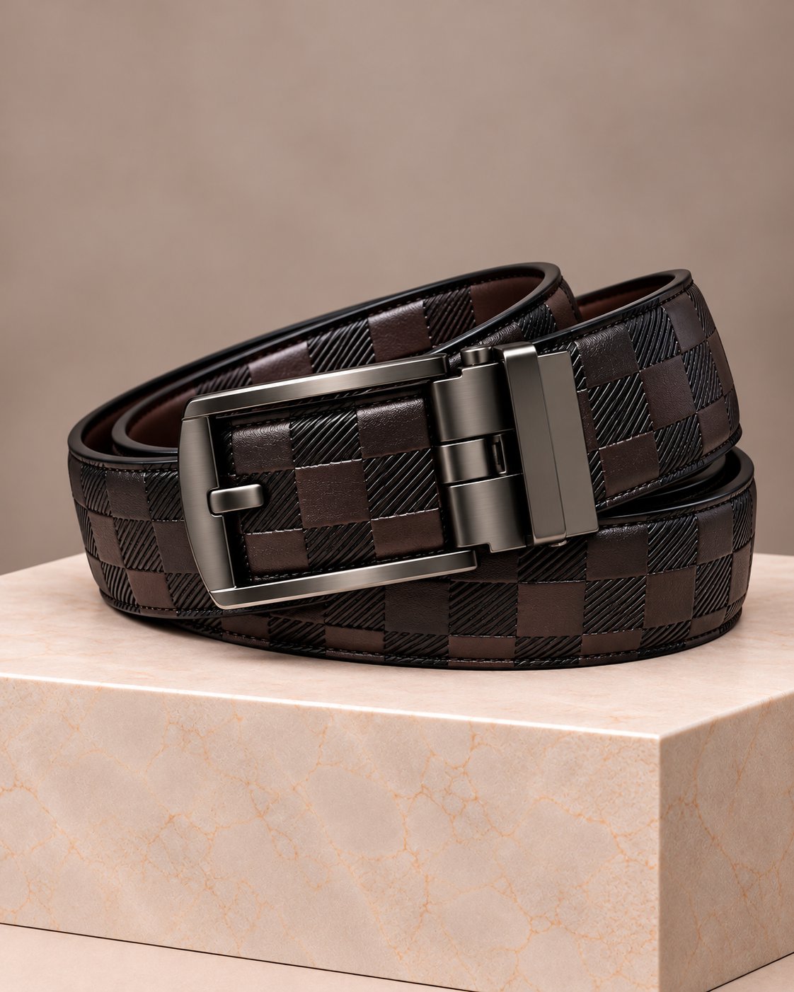 Refined Autolock Leather Man's Belt