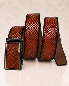 Plus Size Classic Autolock Leather Man's Belt