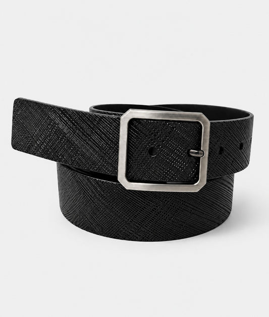 Diamond Crosshatch Embossed Belt
