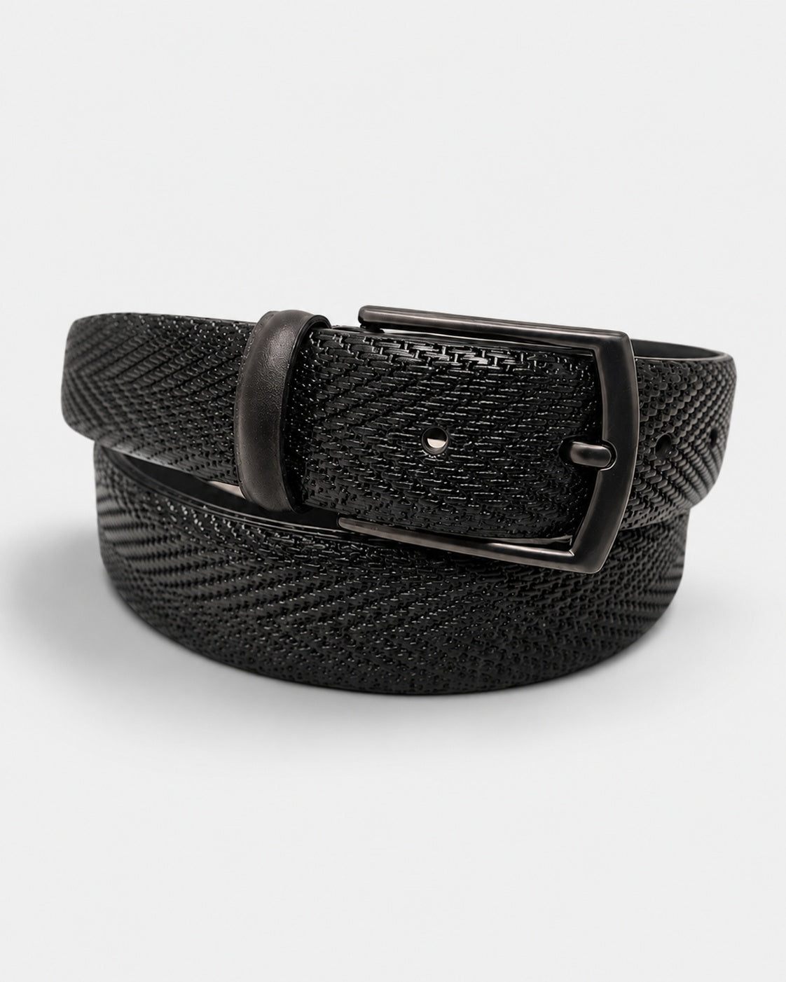 Diamond Crosshatch Embossed Belt