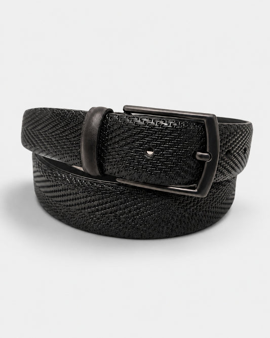 Diamond Crosshatch Embossed Belt