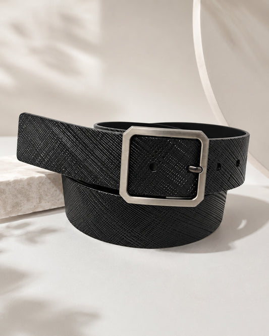 Diamond Crosshatch Embossed Belt