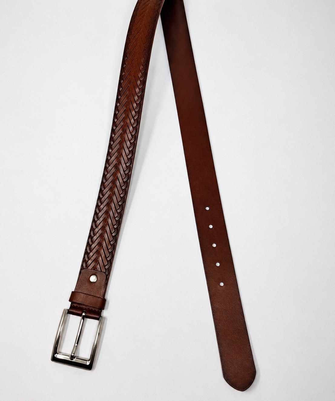 Diamond Crosshatch Embossed Belt