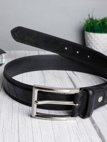 Slant Panel Pattern Belt