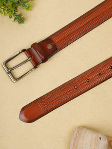 Crafted Men Belt Tan