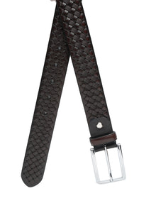Basket Weave Crafted Leather Belt