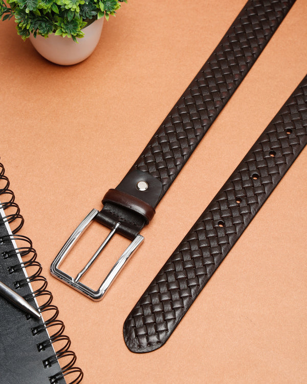 Basket Weave Crafted Leather Belt