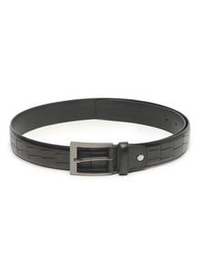 Crocodile Embossed Leather Belt