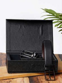 Classic Reversible Belt & Buckle Gift Set