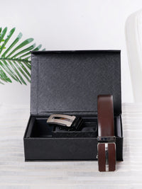 Gift Set Belt & Buckle GBAL-9111 Brown