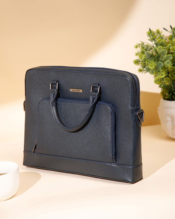 Sleek Leather Laptop Bag
