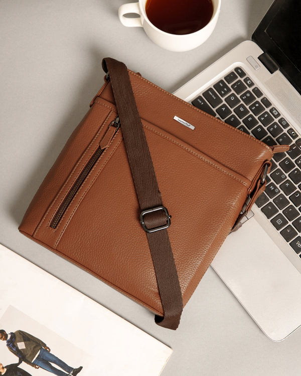 Milled Leather Sling Bag