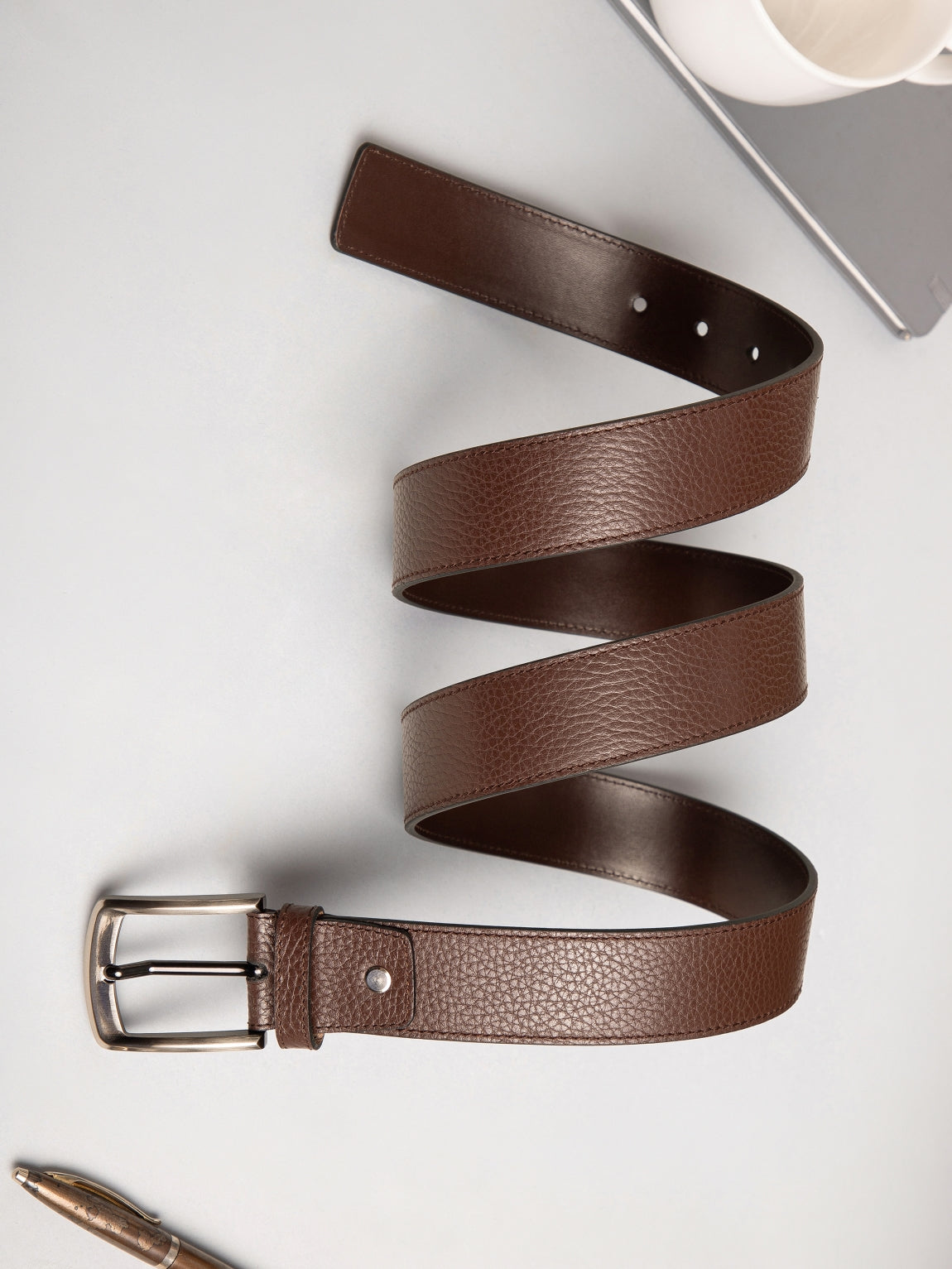 Men Casual Belt XLBS-413 Brown