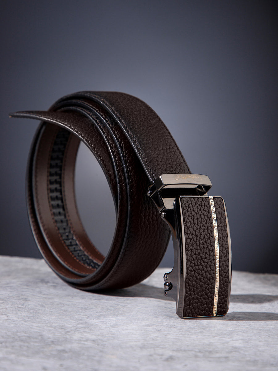 Plus Size Modern Autolock Leather Belt