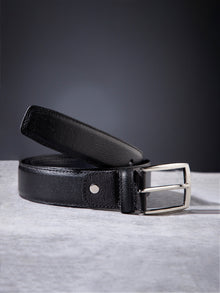 Plus Size Crosshatch Embossed Autolock Leather Belt