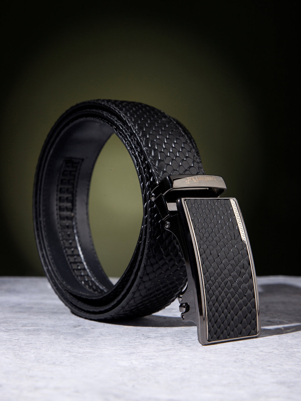 Plus Size Refined Autolock Leather Belt