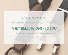 Black Dotted Elastic Suspenders