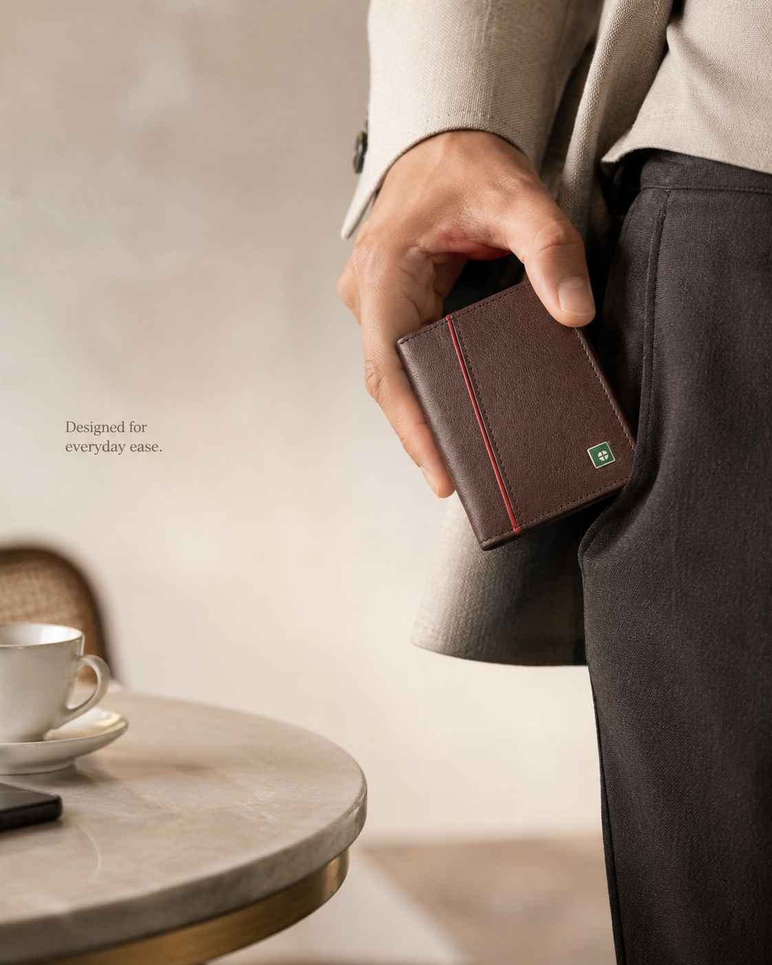 Slim wallets with practical pockets.