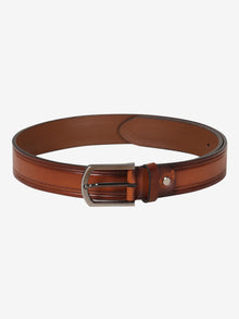 Center Groove Formal Leather Men