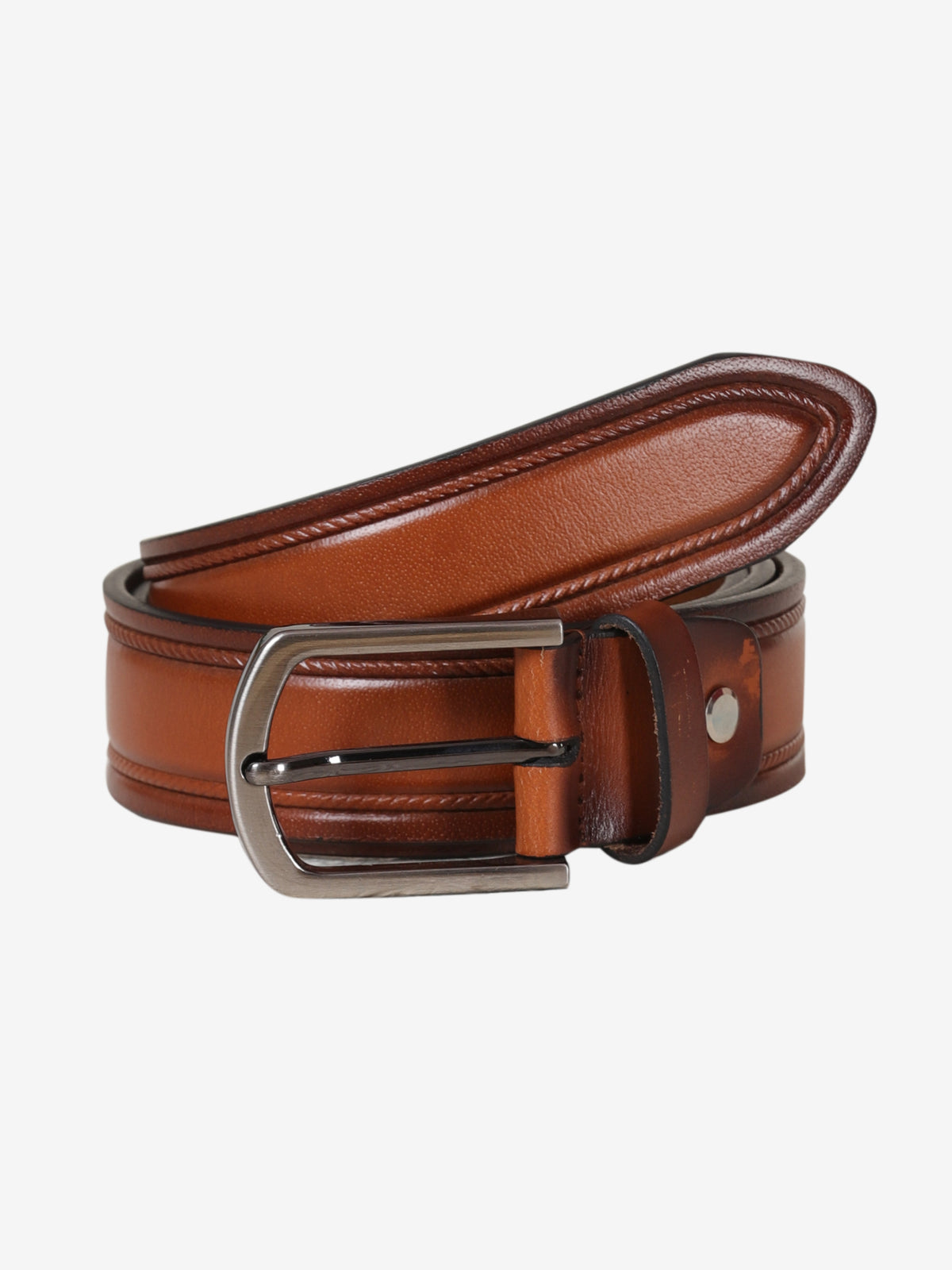 Center Groove Formal Leather Men