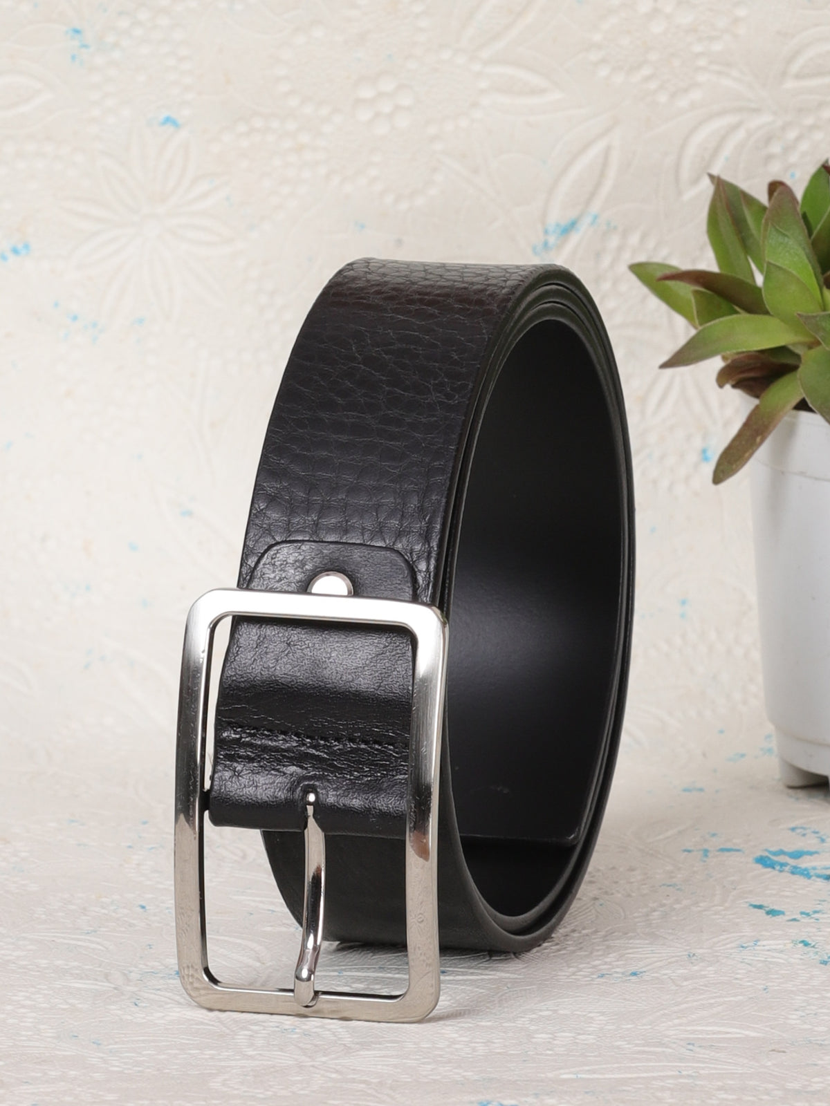 Natural Grain Leather Belt