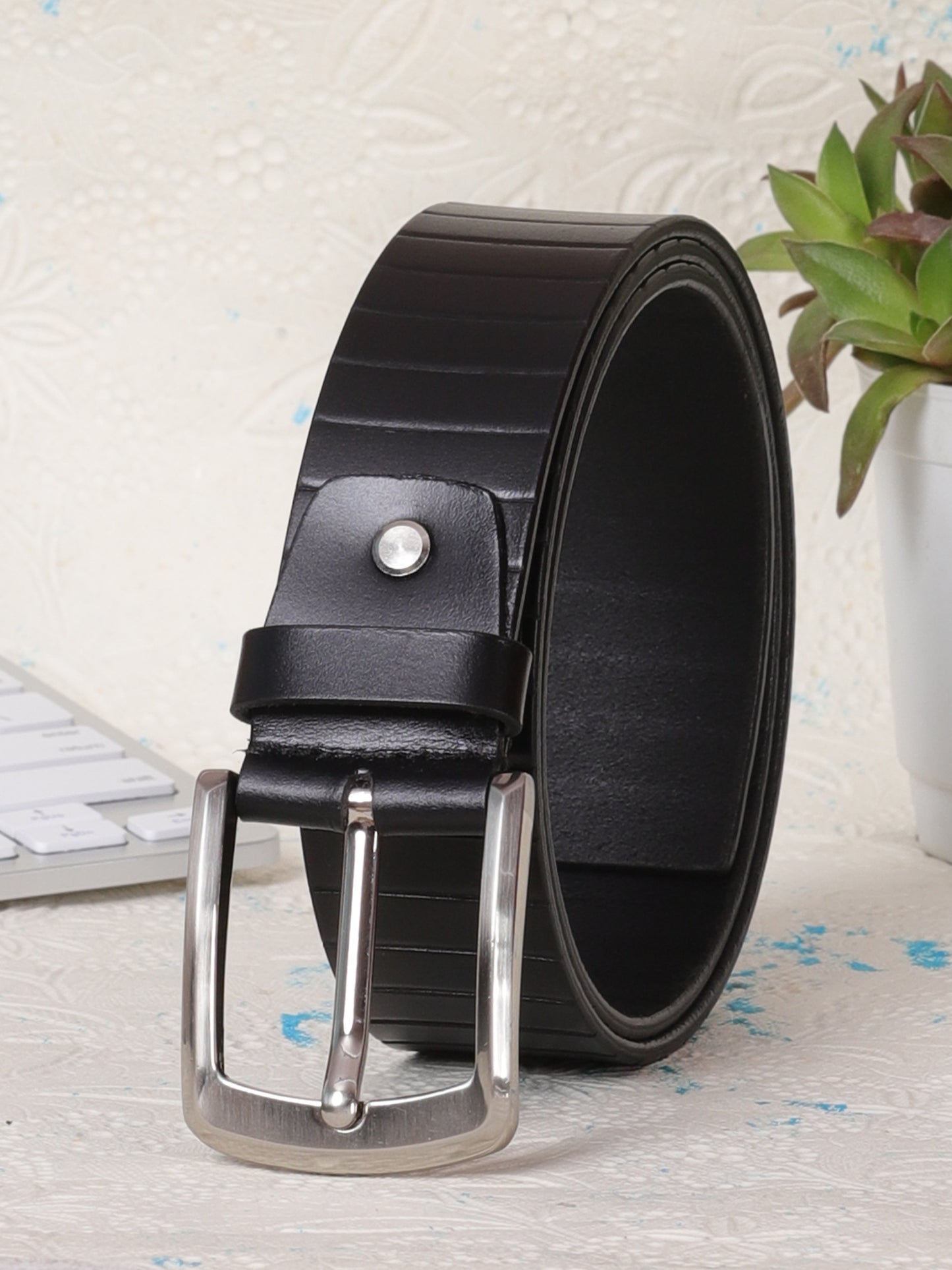 Men Casual Belt BS-661 Black