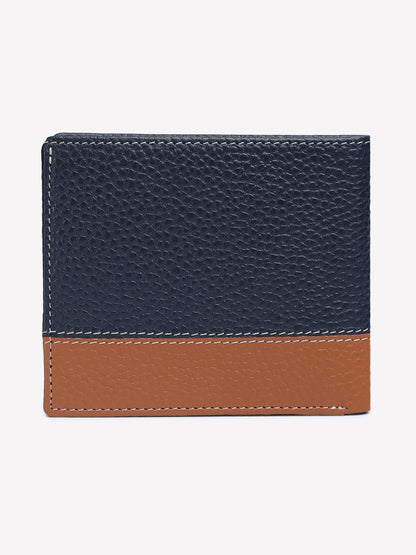 Men Wallet ET-4003 Navy & Tan