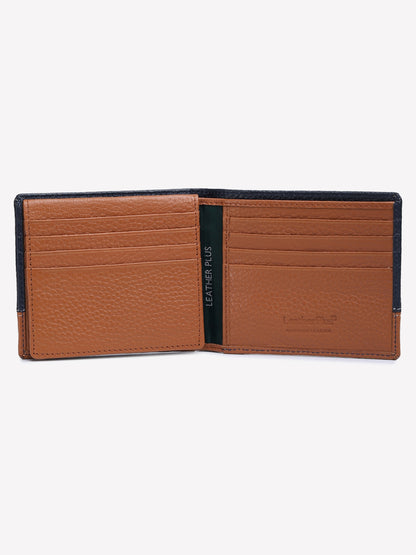 Men Wallet ET-4003 Navy & Tan