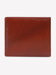 Ornate-Texture Leather Wallet