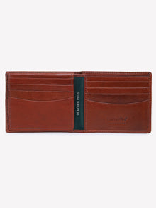Ornate-Texture Leather Wallet
