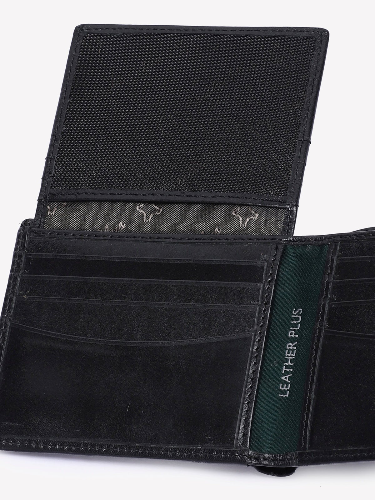 Ornate-Texture Leather Wallet