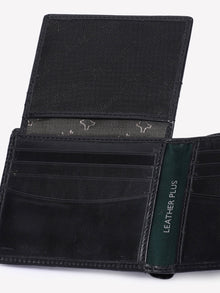 Ornate-Texture Leather Wallet