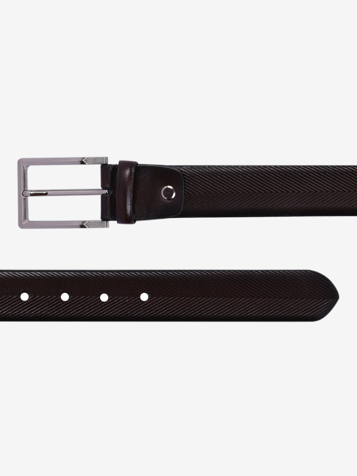 Herringbone Formal Leather Belt