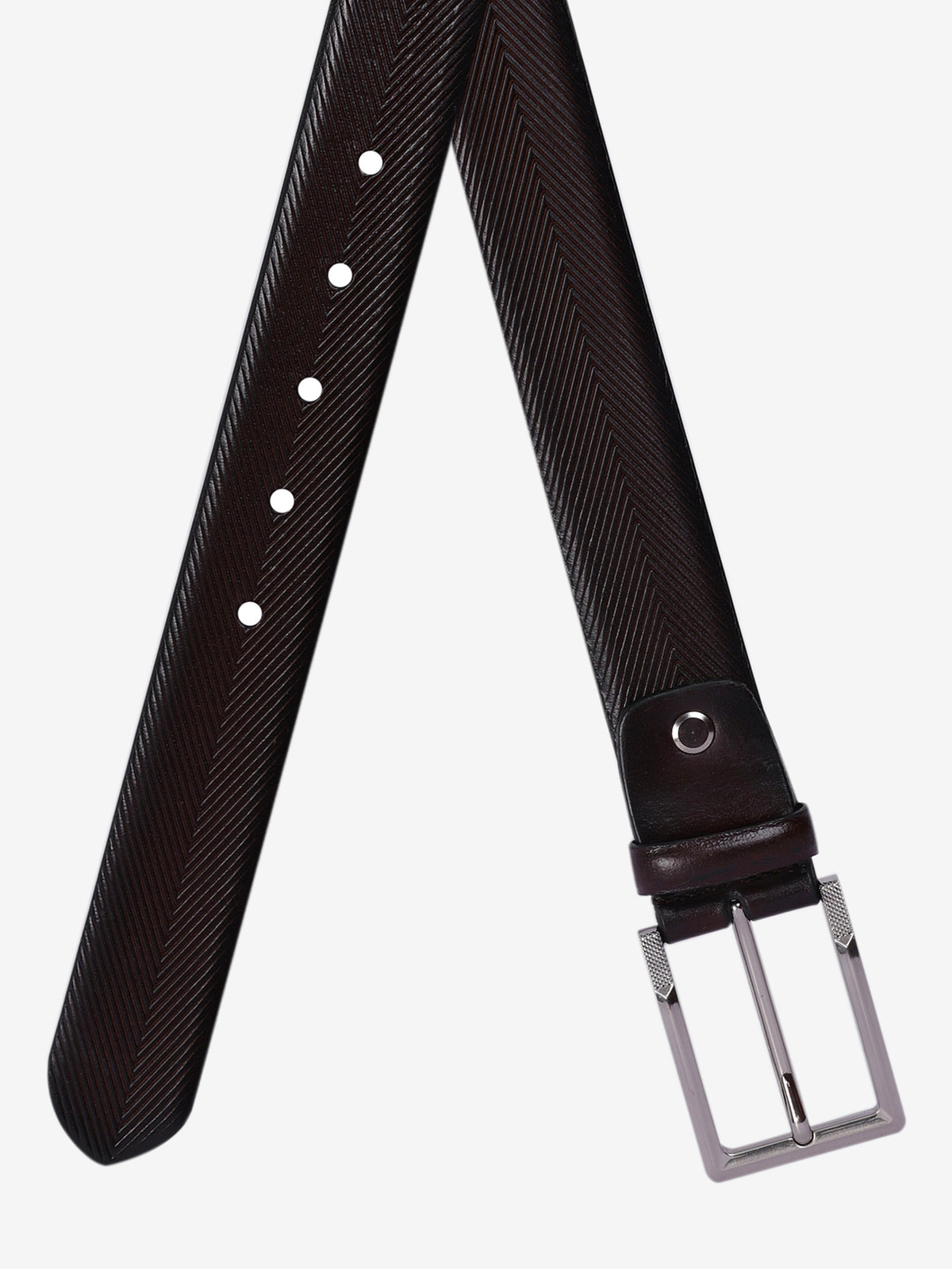 Herringbone Formal Leather Belt