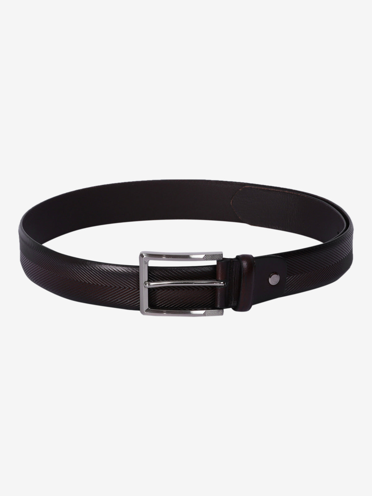 Herringbone Formal Leather Belt