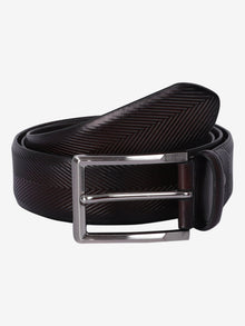 Herringbone Formal Leather Belt