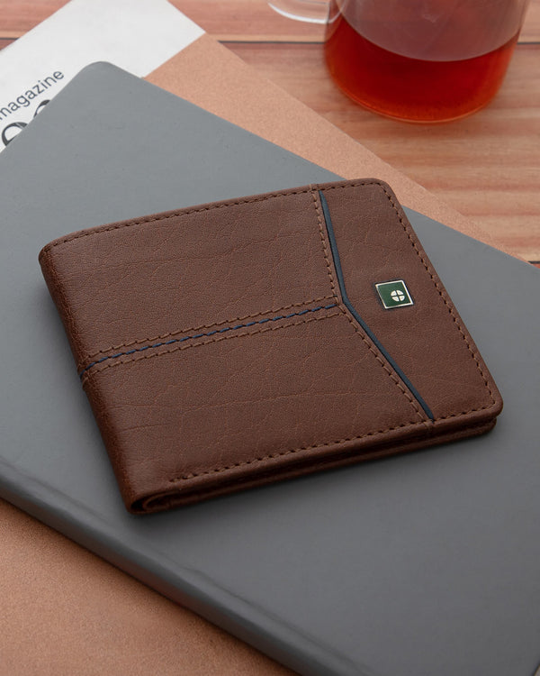 Geometric Leather Wallet