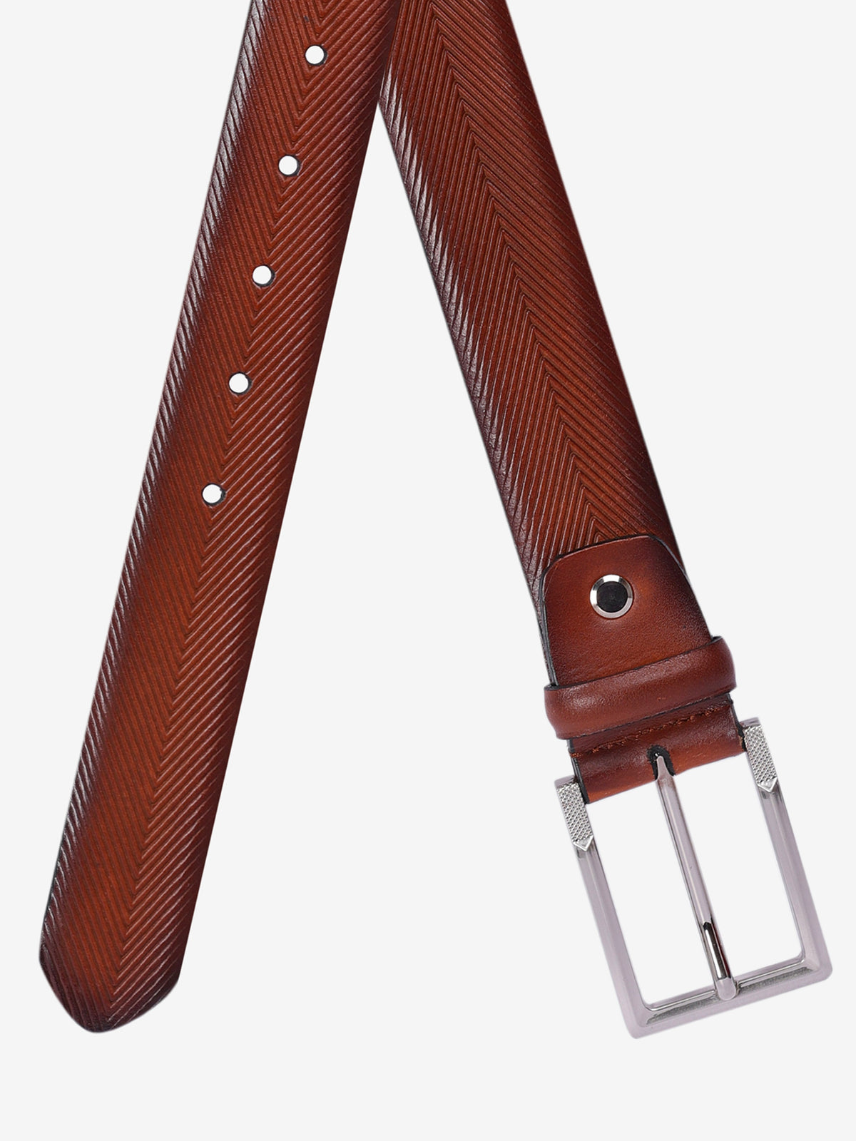 Herringbone Formal Leather Belt