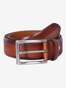 Herringbone Formal Leather Belt