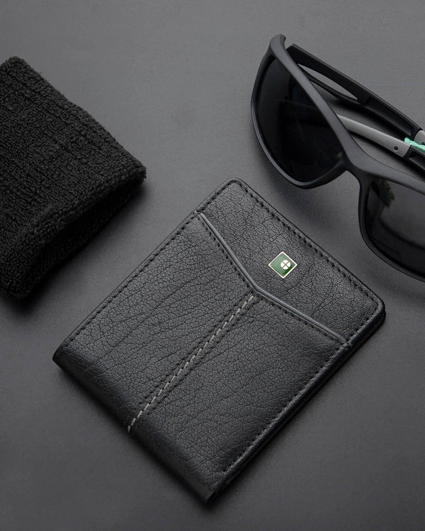 Geometric Leather Wallet